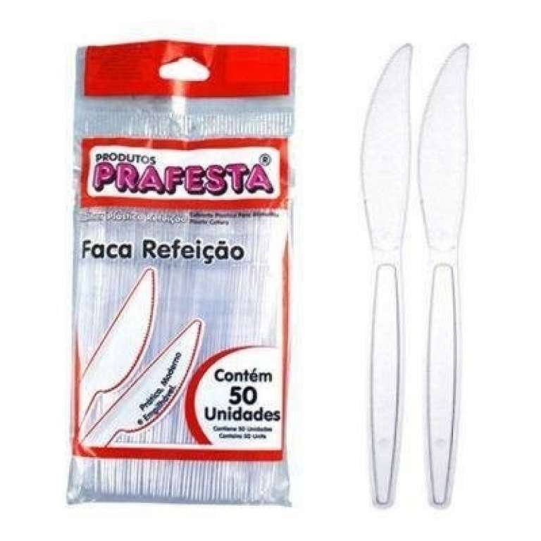 PRAFESTA - FACA REFEICAO PREMIUM CRISTAL (7060) - PT.50UN