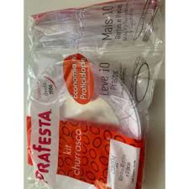 PRAFESTA - KIT CHURRASCO CRISTAL (6002) - CX.10X10UN