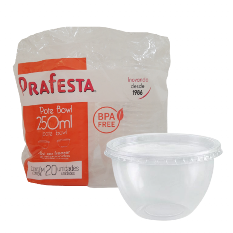 PRAFESTA - POTE 0250ML BOWL (8492) - CX.12X020UN