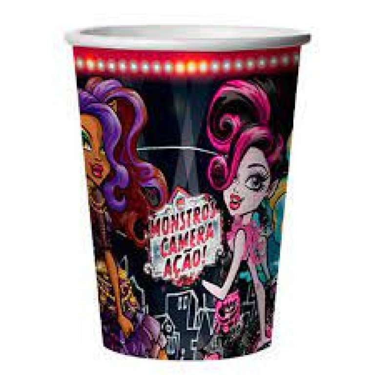 REGINA - COPO PAPEL 330ML MONSTER HIGH - PT.08UN