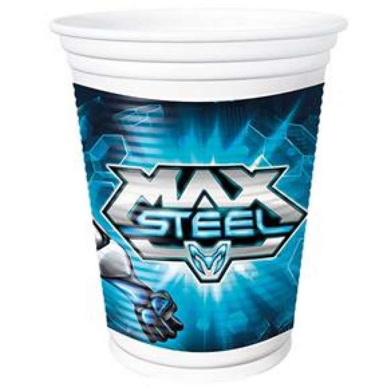 REGINA - COPO PLASTICO 200ML NEW MAX STEEL - PT.08UN